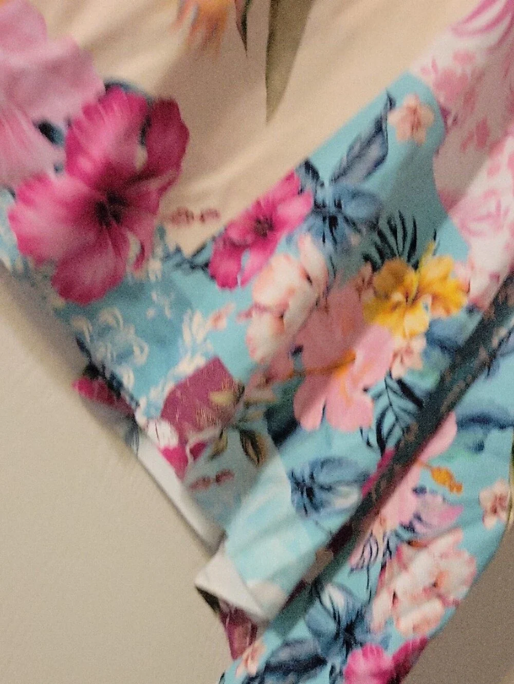 Torrid Tropical Floral Bikini Set in Pink, Blue, Yellow